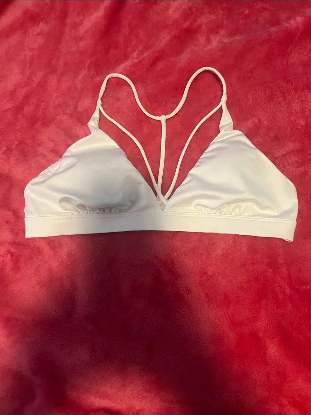 Victoria Secret HARD TO FIND Criss Cross White Sports Bra